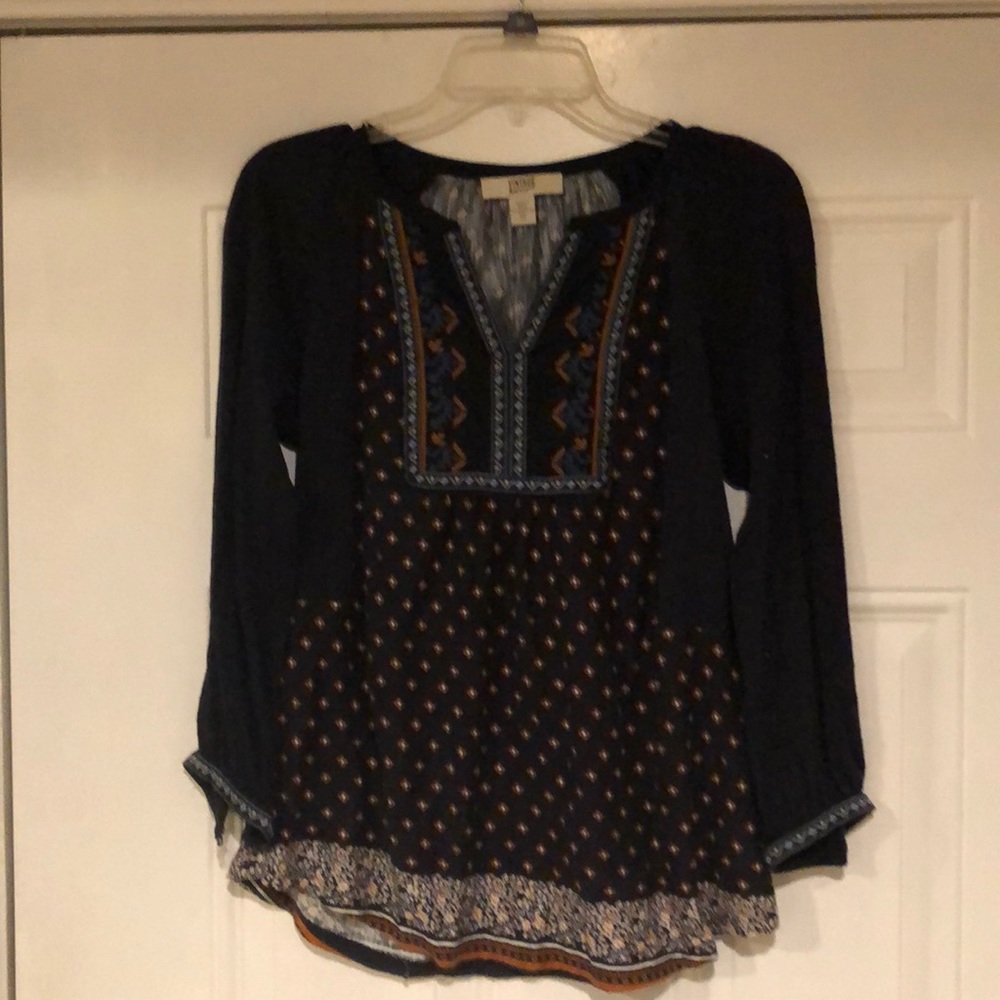 Vintage America sz.XS Navy blouse